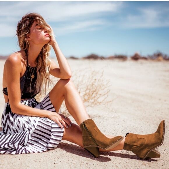 “RAMBLE” Split Suede Boots - Picture 5 of 10